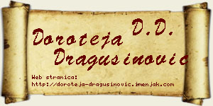 Doroteja Dragušinović vizit kartica